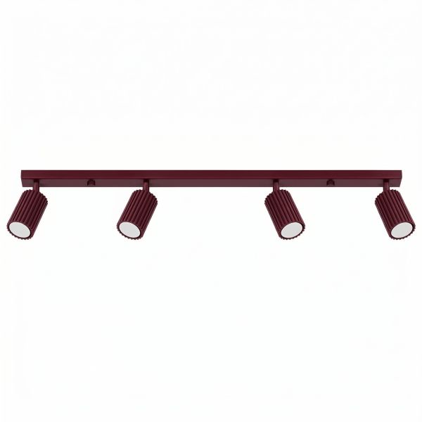 Plafonniers Aluminium Bordeaux GU10 4 KARBON