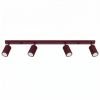 Plafonniers Aluminium Bordeaux GU10 4 KARBON