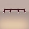 Plafonniers Aluminium Bordeaux GU10 4 KARBON