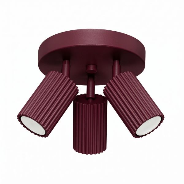 Plafonniers Aluminium Bordeaux GU10 3 KARBON