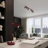 Suspensions Aluminium Bordeaux GU10 1 KARBON