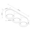 Plafonniers Aluminium Blanc Gx53 3 MODO
