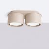 Plafonniers Aluminium Taupe Gx53 2 MODO