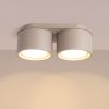 Plafonniers Aluminium Taupe Gx53 2 MODO