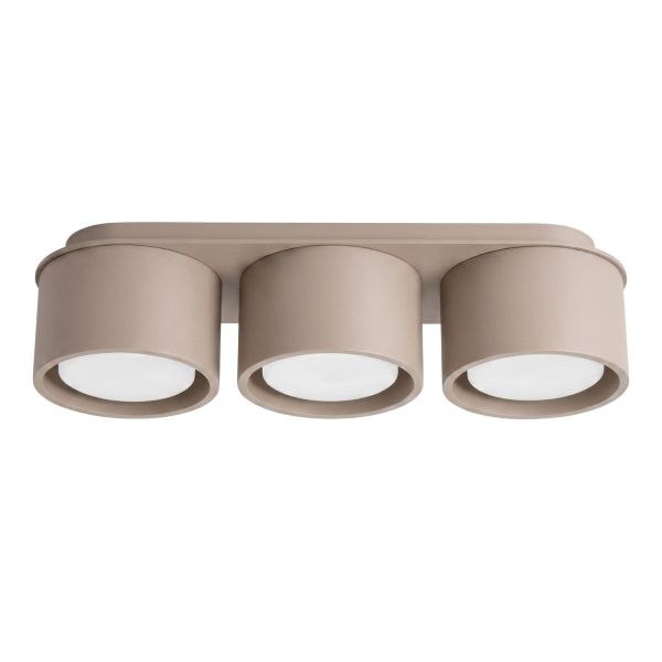 Plafonniers Aluminium Taupe Gx53 3 MODO