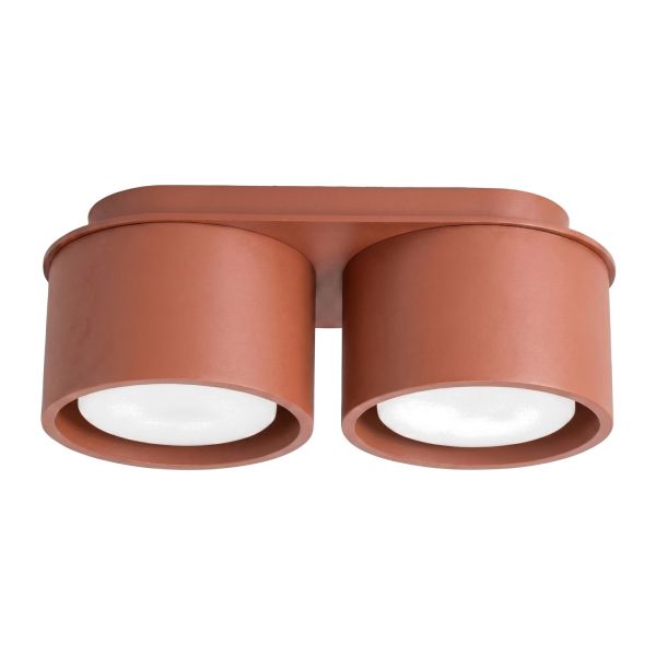 Plafonniers Aluminium Ocre Rouge Gx53 2 MODO