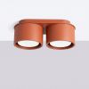 Plafonniers Aluminium Ocre Rouge Gx53 2 MODO