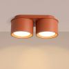 Plafonniers Aluminium Ocre Rouge Gx53 2 MODO