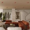 Plafonniers Aluminium Ocre Rouge Gx53 2 MODO