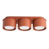 Plafonniers Aluminium Ocre Rouge Gx53 3 MODO