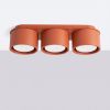 Plafonniers Aluminium Ocre Rouge Gx53 3 MODO