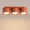 Plafonniers Aluminium Ocre Rouge Gx53 3 MODO