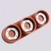 Plafonniers Aluminium Ocre Rouge Gx53 3 MODO
