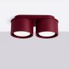 Plafonniers Aluminium Bordeaux Gx53 2 MODO