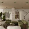 Plafonniers Aluminium Vert Olive Gx53 1 MODO