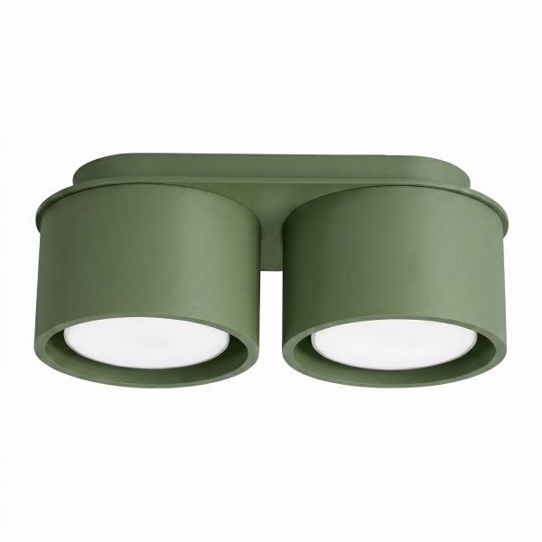 Plafonniers Aluminium Vert Olive Gx53 2 MODO