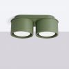 Plafonniers Aluminium Vert Olive Gx53 2 MODO