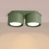 Plafonniers Aluminium Vert Olive Gx53 2 MODO
