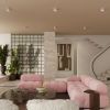 Plafonniers Aluminium Rose Gx53 1 MODO