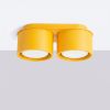Plafonniers Aluminium Jaune Gx53 2 MODO