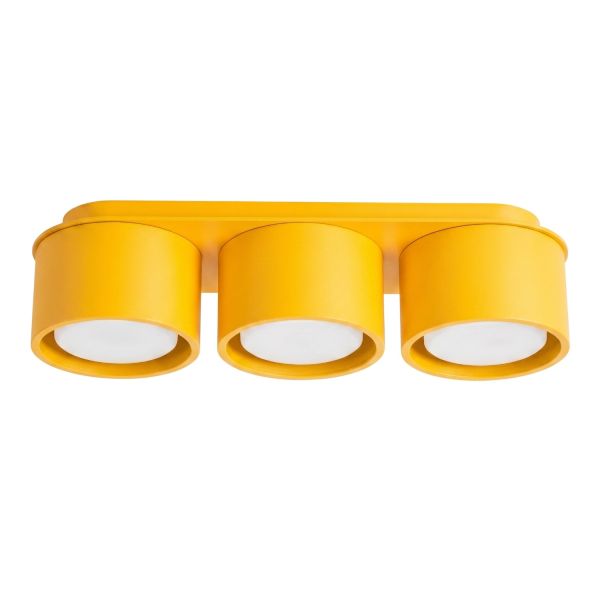 Plafonniers Aluminium Jaune Gx53 3 MODO