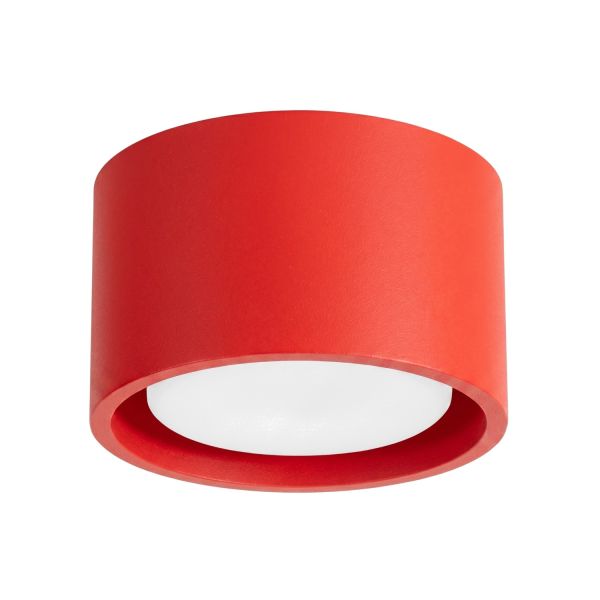 Plafonniers Aluminium Rouge Gx53 1 MODO