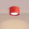 Plafonniers Aluminium Rouge Gx53 1 MODO