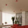 Plafonniers Aluminium Rouge Gx53 1 MODO