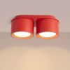 Plafonniers Aluminium Rouge Gx53 2 MODO