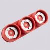 Plafonniers Aluminium Rouge Gx53 3 MODO