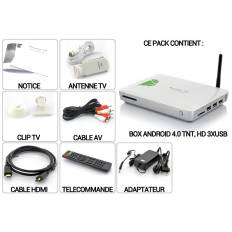 Décodeur TV Bouygues Bbox 4K HDR Android – WiFi TNT – Télécommande Vocale