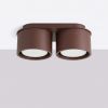Plafonniers Aluminium Marron Gx53 2 MODO