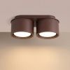 Plafonniers Aluminium Marron Gx53 2 MODO