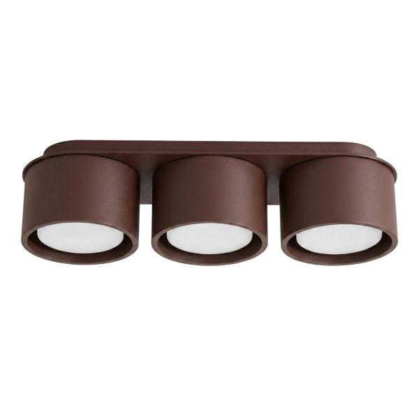 Plafonniers Aluminium Marron Gx53 3 MODO