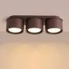 Plafonniers Aluminium Marron Gx53 3 MODO