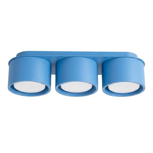 Plafonniers Aluminium Bleu Gx53 3 MODO