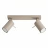 Plafonniers Acier Taupe GU10 2 RING