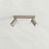 Plafonniers Acier Taupe GU10 2 RING