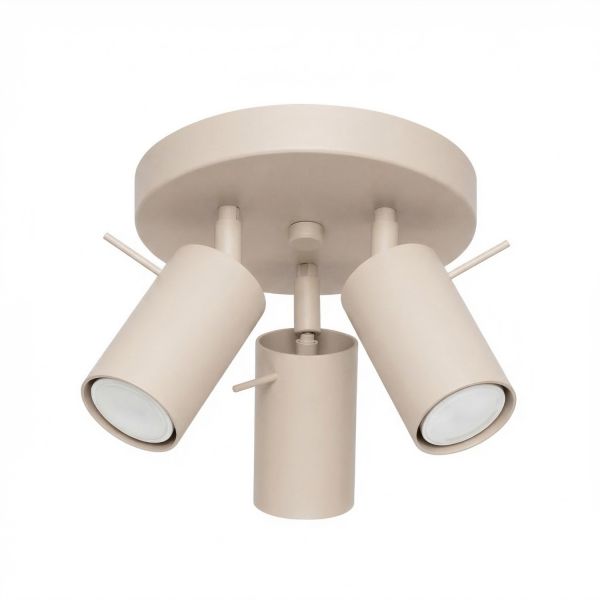 Plafonniers Acier Taupe GU10 3 RING