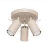 Plafonniers Acier Taupe GU10 3 RING