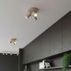 Plafonniers Acier Taupe GU10 3 RING