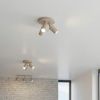 Plafonniers Acier Taupe GU10 3 RING