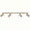 Plafonniers Acier Taupe GU10 4 RING
