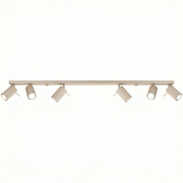 Plafonniers Acier Taupe GU10 6 RING