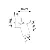 Appliques murales Acier Bordeaux GU10 1 RING