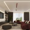 Appliques murales Acier Bordeaux GU10 1 RING