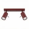 Plafonniers Acier Bordeaux GU10 2 RING