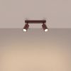 Plafonniers Acier Bordeaux GU10 2 RING