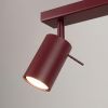Plafonniers Acier Bordeaux GU10 2 RING