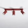 Plafonniers Acier Bordeaux GU10 3 RING